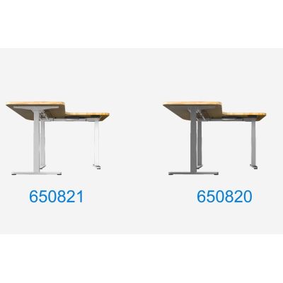 3. Wyposażenie ramy biurka w potrójny silnik elektryczny o udźwigu 150 kg w kształcie litery L