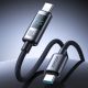 4. Kabel Joyroom S-A16 Pro Prism Series 100W USB-C - USB-C z wyświetlaczem cyfrowym 1,2m - czarny