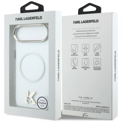 9. Etui Karl Lagerfeld IML K Head Logo MagSafe na iPhone Air - przezroczyste