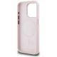 7. Etui Karl Lagerfeld Silicone Shadow Metal Initial MagSafe do iPhone 15 Pro różowy