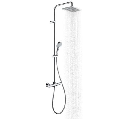 3. Hansgrohe Showerpipe 230 system prysznicowy 2 głowic(e) Ściana Czarny