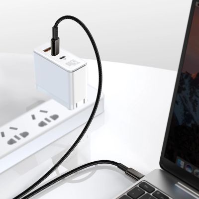 10. Kabel Baseus CATWJ-A01 USB-C - USB-C PD QC 100W 5A 480Mb/s 2m - czarny