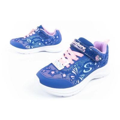 17. Skechers Jumpsters buty dziecięce sportowe dla dziewczynki brokatowe