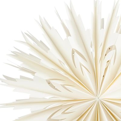 5. PŁATEK ŚNIEGU DEKORACJA WISZĄCA PAPIEROWA ŚR 50CM MICA - BIAŁY