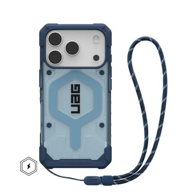UAG Pathfinder Clear MagSafe Bundle - etui do iPhone 17 Pro kompatybilne z MagSafe oraz smycz na nadgarstek (blues)