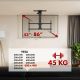 10. Uchwyt elektryczny do TV Maclean, sufitowy, obsługa Tuya, max. VESA 800x400, reg. w poz. +90°~-90°, dla TV 43-86", max. 45kg, MC-109 T