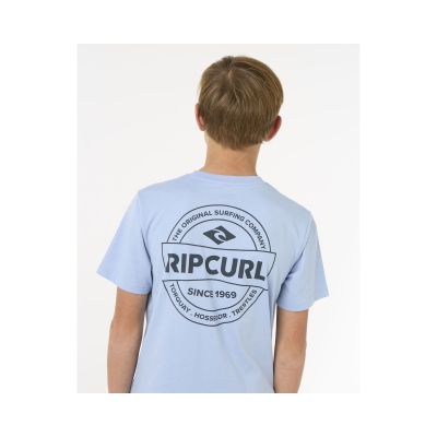 3. Koszulka dziecięca RIP CURL STAPLE TEE - BOY niebieska