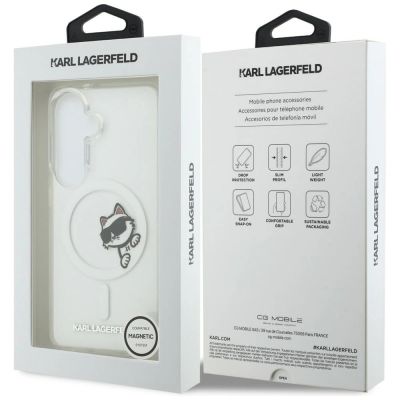8. Etui Karl Lagerfeld IML Peekaboo Choupette MagSafe na Samsung Galaxy S26 - przezroczyste