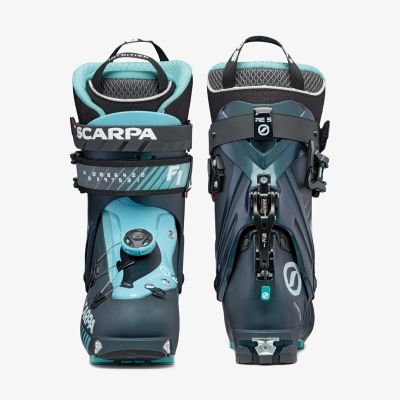 3. Buty damskie skitourowe Scarpa F1 - anthracite/aqua