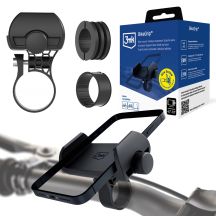 Uchwyt rowerowy na telefon 3mk BikeGrip - czarny