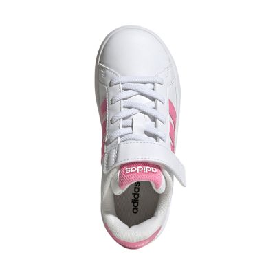 4. Buty dla dzieci adidas Grand Court 3.0 biało-różowe JP9371