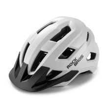 Kask rowerowy Rockbros LK-67 młodzieżowy z odpinanym daszkiem 54–58 cm - biały