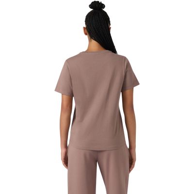3. Koszulka damska Champion Short Sleeve ciemny beż 119125 MS513