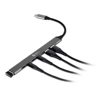 6. BakkerElkhuizen USB-C Hub 7-in-1 (3A+4C) USB Type-C 5000 Mbit/s Czarny, Szary