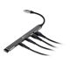6. BakkerElkhuizen USB-C Hub 7-in-1 (3A+4C) USB Type-C 5000 Mbit/s Czarny, Szary