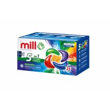 MILL PRO Kapsułki 5k do prania + perełki zmiękcz. COLOR 25szt