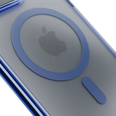 16. Etui 3mk Frosty MagCase na Apple iPhone 16E - niebieskie