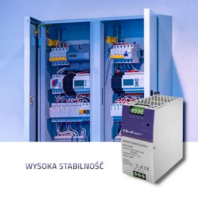 3. QOLTEC ZASILACZ NA SZYNĘ DIN PRZEMYSŁOWY | 240W | 24V | 10A