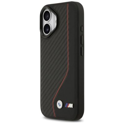2. Etui BMW M Carbon Line & Logo MagSafe na iPhone 17 - czerwone