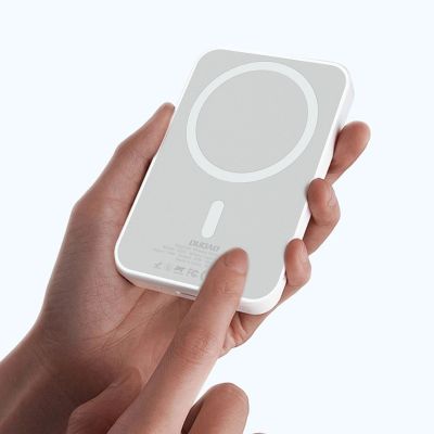 5. Powerbank Dudao K26 10000mAh 20W USB-A / USB-C / MagSafe - biały