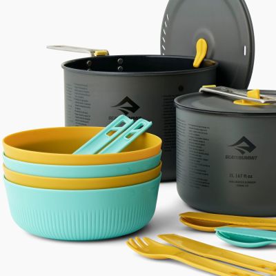 4. Zestaw naczyń Sea to Summit Frontier UL Two Pot Cook Set 4P 14 Piece