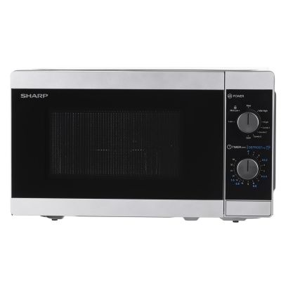 2. Kuchenka mikrofalowa SHARP YC-MG01E-S (800W; 20l; kolor srebrny)