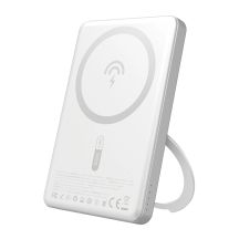 Powerbank Dudao K28S 20W PD 5000mAh z MagSafe i podstawką - srebrny