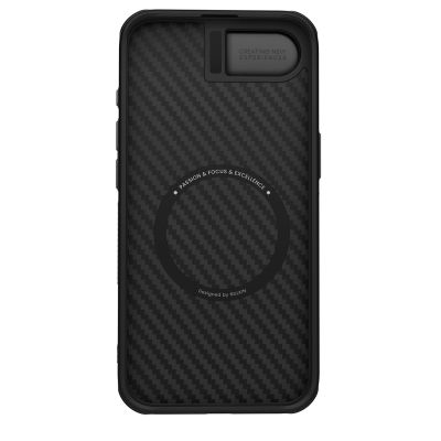 5. Etui Nillkin CarboProp Magnetic z osłoną na aparat i podstawką na iPhone 16e / 17e - czarne