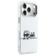 4. Etui Karl Lagerfeld IML Karl & Choupette Peekaboo Logo MagSafe na iPhone 17 Pro Max - białe