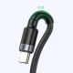 15. Baseus Cafule kabel przewód USB Typ C SuperCharge 40W Quick Charge 3.0 QC 3.0 1m szaro-czarny (CATKLF-PG1)