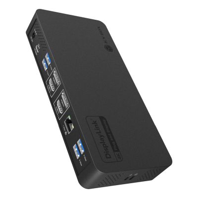 ICY BOX IB-DK2255AC Przewodowa USB 3.2 Gen 2 (3.1 Gen 2) Type-C Czarny