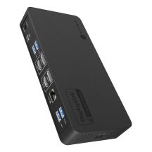 ICY BOX IB-DK2255AC Przewodowa USB 3.2 Gen 2 (3.1 Gen 2) Type-C Czarny