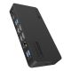 ICY BOX IB-DK2255AC Przewodowa USB 3.2 Gen 2 (3.1 Gen 2) Type-C Czarny