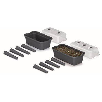 30. SZKLARNIA STOJĄCA ROZSADNIK RESPANA SET ECOLINE 59,6x36,8x75,3CM ANTRACYT