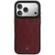 3. Etui Mercedes Leather Crossed Lines MagSafe na iPhone 17 Pro Max / 18 Pro Max - burgundowe