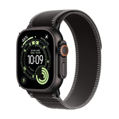 Zegarek Apple Watch Ultra 3 (2025) 5G 49mm Czarne tytanowe etui z pętlą Trail Loop S/M - Grafit