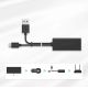 8. Karta sieciowa Ugreen 30985 zewnętrzna do Chromecast ze złączami micro USB / USB-A 100Mb/s 1m - czarna