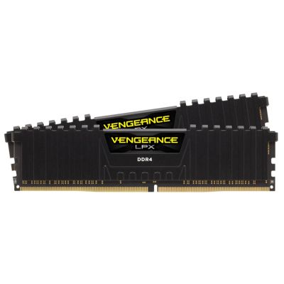 2. Zestaw pamięci Corsair Vengeance LPX CMK16GX4M2B3200C16 (DDR4 DIMM; 2 x 8 GB; 3000 MHz; CL16)