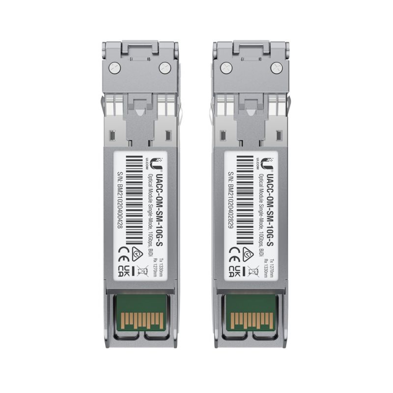 4. Wkładka SFP+ Ubiquiti 10 Gbps Bidirectional Single-Mode Optical Module 2-pack