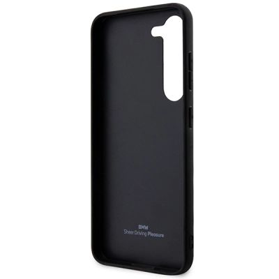7. Etui BMW Leather Textured & Stripe na Samsung Galaxy S23+ - czarne