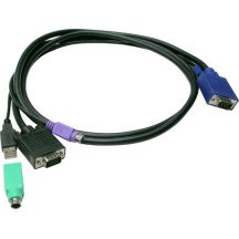 LevelOne ACC-3203 kabel KVM Czarny 5 m