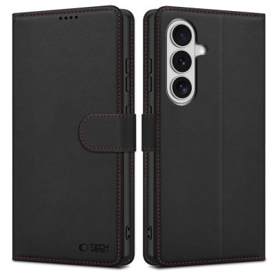 10. Etui Tech-Protect Wallet na Samsung Galaxy S26 - czarno-czerwone