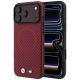 Etui BMW M Carbon Printed Ring MagSafe na iPhone 18 Pro Max / 17 Pro Max - burgundowe