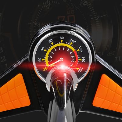 5. Pompka podłogowa Rockbros GP6532B z manometrem - czarno-pomarańczowa