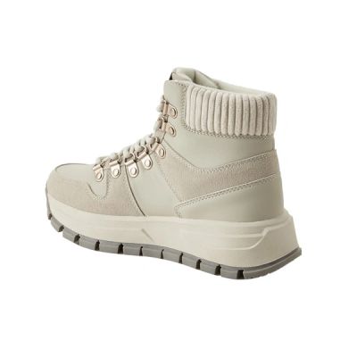 4. Lee Cooper buty zimowe sportowe damskie jasnoszare botki ocieplane