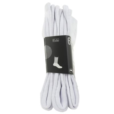 2. Skechers 6pk Core Crew LG Socks S118220-WHT Białe 43-46