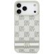 3. Etui DKNY Checkered with Printed Stripes na iPhone 17 Pro Max - beżowe