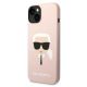 2. Etui Karl Lagerfeld Silicone Karl's Head na iPhone 14 Plus - różowe