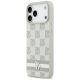 2. Etui DKNY Checkered with Printed Stripes na iPhone 17 Pro Max - beżowe
