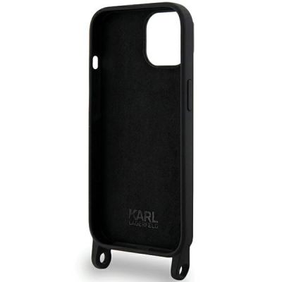6. Etui Karl Lagerfeld Crossbody Silicone Choupette do iPhone 15 - czarne